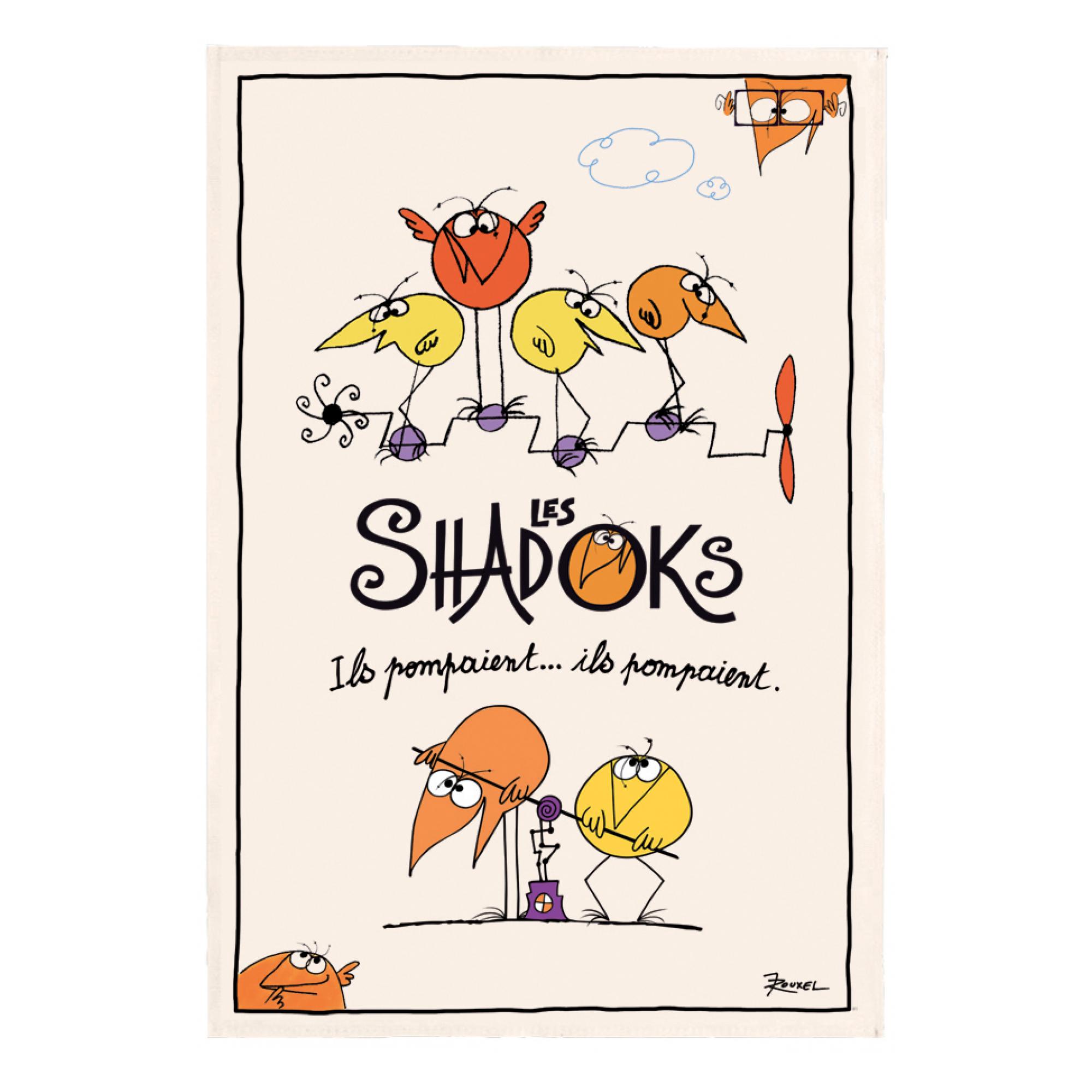 3210806974000 - Geschirrtuch - sie pumpten Shadoks