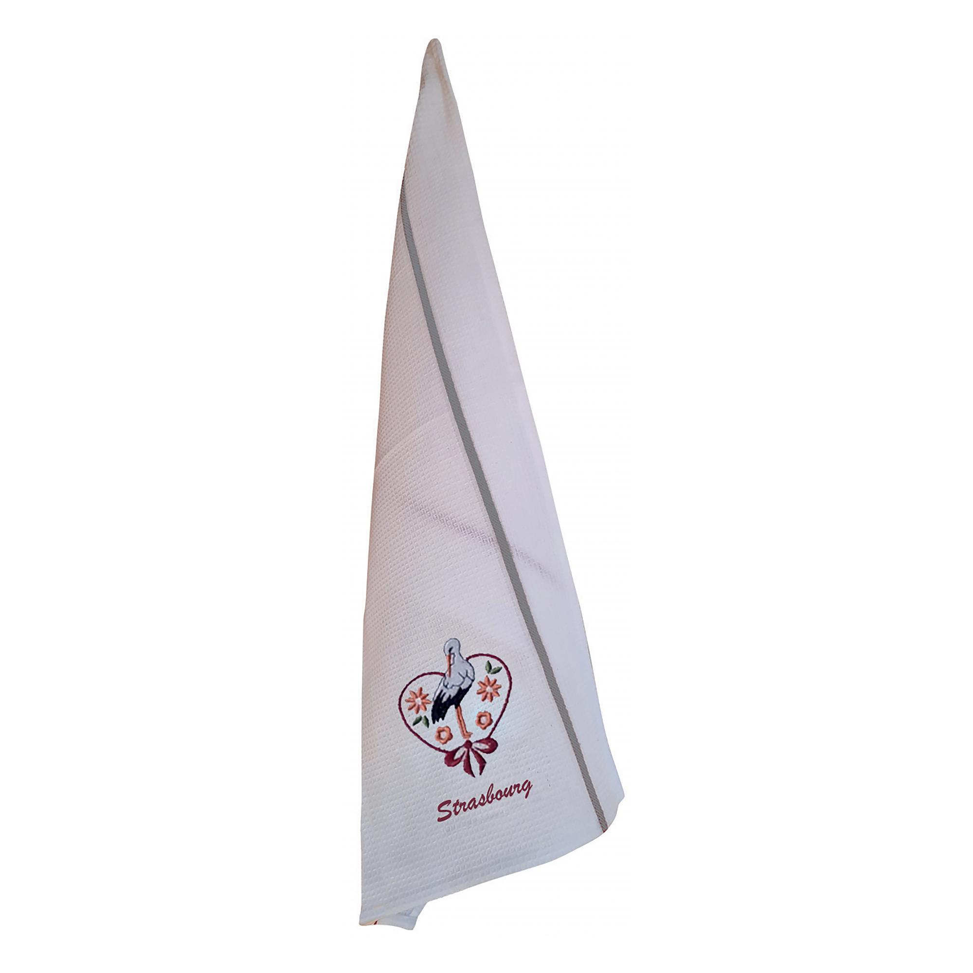 3210807660049 - Geschirrtuch Wabe Storch Blumen Elsass Winkler 3210807660049 - Geschirrtuch Wabe Storch Blumen Elsass Winkler