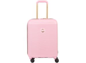 3219110510720 - DELSEY PARIS 4-Doppelrollen-Trolley Handgepäck Hartschale TSA-Schloss pink