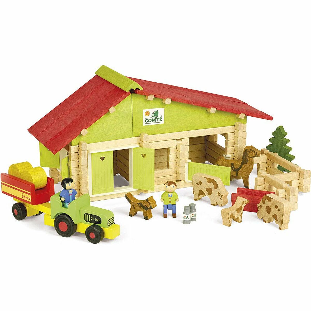 3225280805306 - Bauernhof mit Tieren Wooden Farm Playset