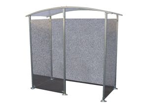3234640049670 - Raucherunterstand Metall Unterstand Modell zur Wandbefestigung 2 m² HxB 2205 x 2350 mm Metalloptik 3234640049670 - Raucherunterstand Metall Unterstand Modell zur Wandbefestigung 2 m² HxB 2205 x 2350 mm Metalloptik