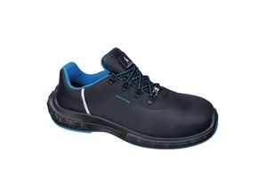 3237154476406 - - Sicherheitshalbschuh Anton low Größe 40 schwarz blau Schuhweite weit S3 esd src en iso 20345 Leder