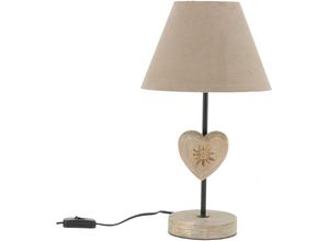 3238920816426 - Aubry Gaspard - Stehlampe aus Metall und Holz Coeur