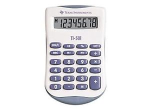 3243480010054 - Taschenrechner TI-501 55 mm Blau Weiß 90 x 55 x 10 mm 3243480010054 - Taschenrechner TI-501 55 mm Blau Weiß 90 x 55 x 10 mm