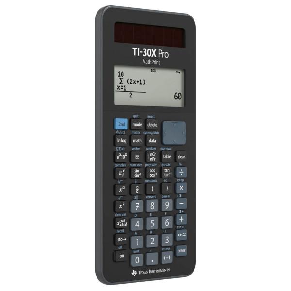 3243480105927 - 0 TEXAS INSTRUMENTS TI-30X Pro MathPrint™ Wissenschaftlicher Taschenrechner schwarz