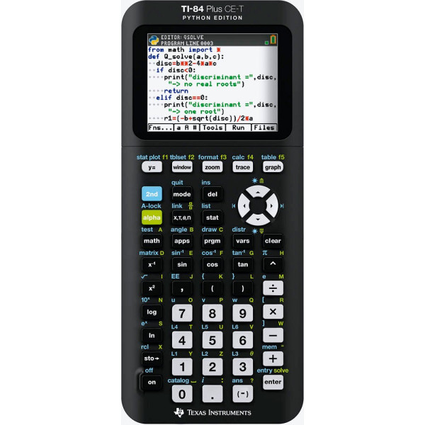 3243480106856 - TI-84 Plus CE-T Python Edition Grafikrechner schwarz 3243480106856 Texas instruments