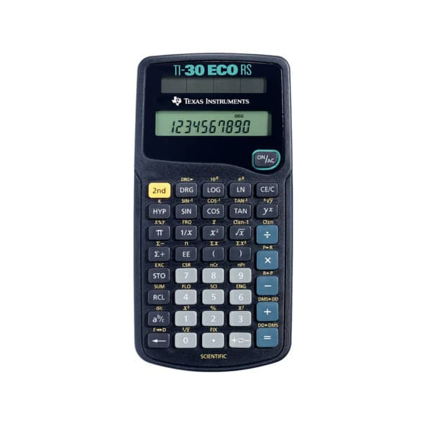 3243480107037 - TEXAS INSTRUMENTS TI-30 ECO RS Wissenschaftlicher Taschenrechner schwarz blau