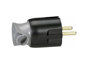 3245060501730 - Weitere - legrand Schutzkontakt-Stecker Knickschutz drehbar schwarz Stecker & Kupplungen