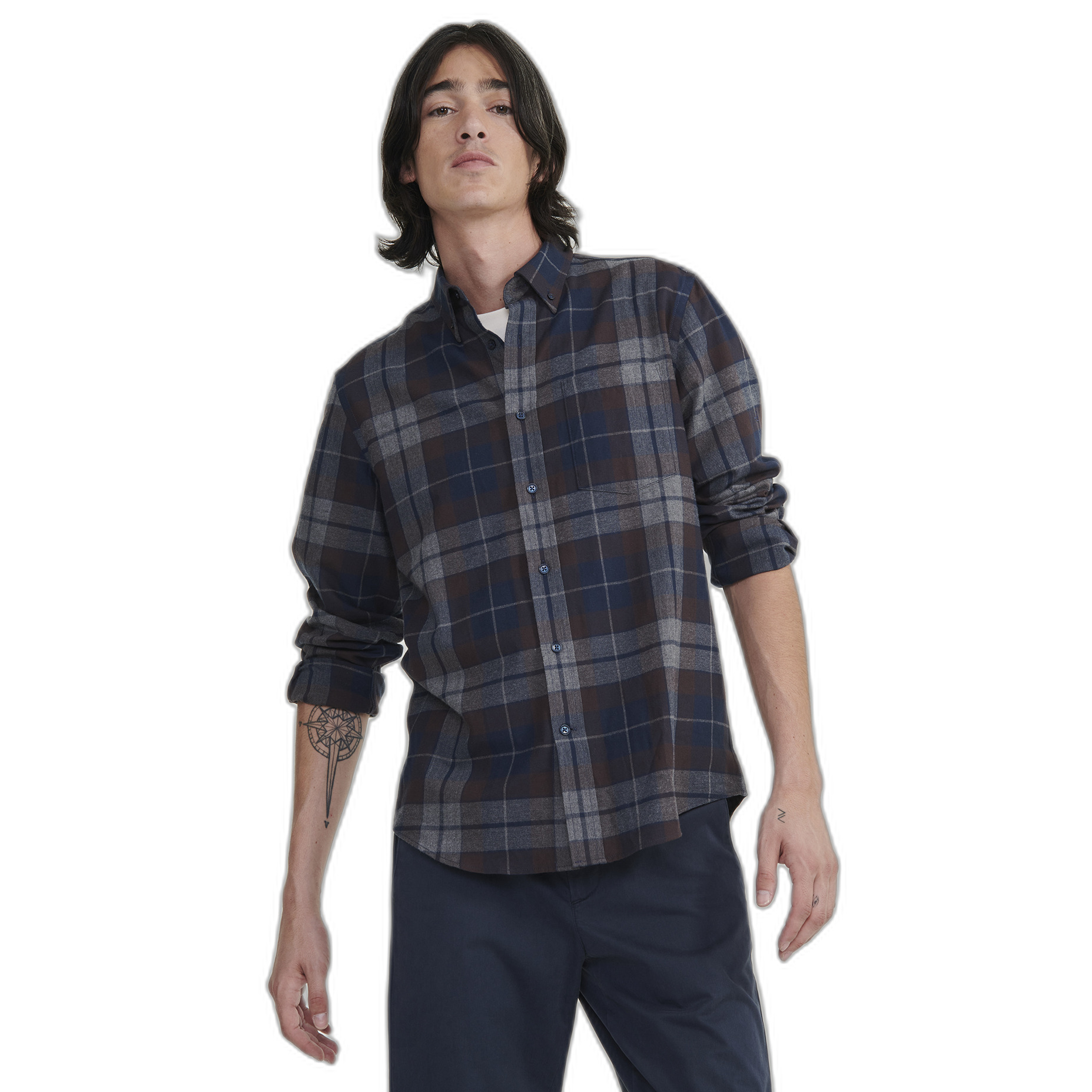 3246579173456 - Kariertes Flanellhemd langarm Aigle 3246579173456 - Kariertes Flanellhemd langarm Aigle