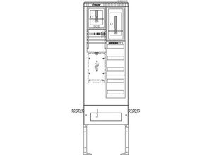 3250611069614 - ZAB205AM9 Straßenbeleuchtungsanschlusssäule Kunststoff 1 St