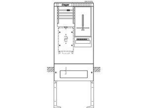 3250611071068 - ZAS155GF9 Zähleranschlusssäule Kunststoff 1 St