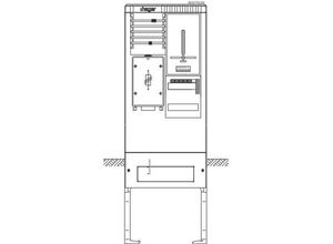 3250611071211 - ZAS175CA2 Zähleranschlusssäule Kunststoff 1 St