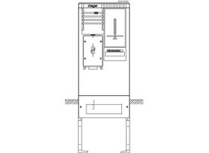 3250611071273 - ZAS175EM2 Zähleranschlusssäule Kunststoff 1 St