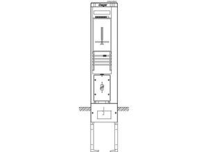 3250611071396 - ZAS202EM2 Zähleranschlusssäule Kunststoff 1 St