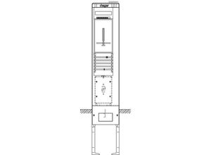 3250611071433 - ZAS202HH1 Zähleranschlusssäule Kunststoff 1 St