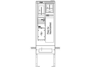 3250611071624 - ZAS205EY8 Zähleranschlusssäule Kunststoff 1 St