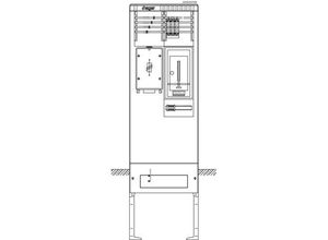 3250611071648 - ZAS205FM2 Zähleranschlusssäule Kunststoff 1 St