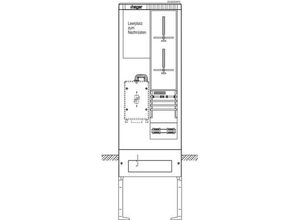 3250611071747 - ZAS205NF9 Zähleranschlusssäule Kunststoff 1 St