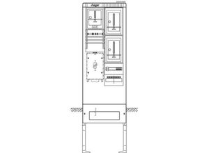 3250611071754 - ZAS205NM9 Zähleranschlusssäule 1 St