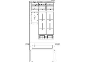 3250611071839 - ZAS207KH1 Zähleranschlusssäule Kunststoff 1 St