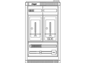 3250611071860 - ZAW100CM9 Wandler- und Messschrank Aufputz Inhalt 1 St