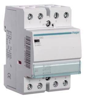 3250612401284 - Installationsschütz 40A ESC440 4Schließer 230V Relais