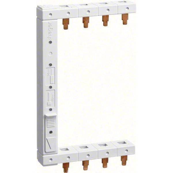3250613730222 - Hager Phasenschiene 3+N-polig KCF663L 2reihig 125mm links vertikal 3250613730222 - Hager Phasenschiene 3+N-polig KCF663L 2reihig 125mm links vertikal