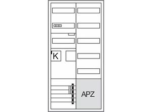 3250617626040 - Hager Komplettschrank universZ ZB32SEA15 1100mm 1ZP 2feld BKEI OKK APZ VT5rh HLAK