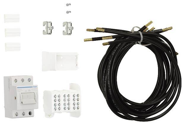 3250617851244 - Hager Bestückungspaket universZ ZY02PV 10qmm PV Überschuss ZTP 750mm bis 32A