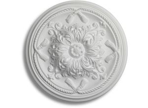 3250790102577 - Saarpor - Decosa Rosette Esmeralda weiß ø 45 cm - 1 Stück - white