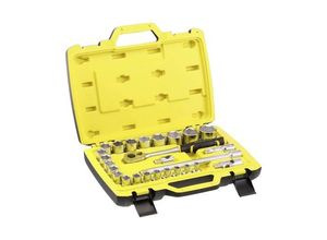 3253561826856 - Steckschlüssel-Set FMMT82685-1 fatmax ½ Zoll 26tlg Stecknüsse 8 bis 34mm im robusten Koffer - Stanley