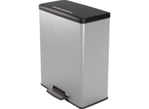 3253921128026 - Tretmülleimer DECOBIN Volumen 65 Liter HxBxT 622 x 300 x 496 mm silber