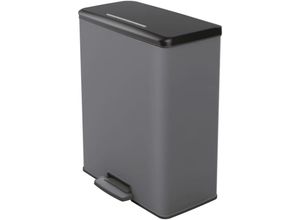 3253924831541 - Duo Tretmülleimer Deco 26L+26L Grau Curver Grau