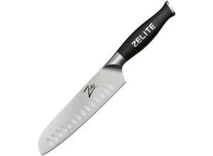 3257128103640 - Mm_unverified_brand - Zelite Infinity by Klarstein Comfort Pro Serie 7 Santokumesser 56 hrc Edelstahl - Schwarz