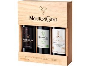 3262156114339 - Wein Geschenkset Mouton Cadet Panache - Baron Philippe de Rothschild - 3 fl