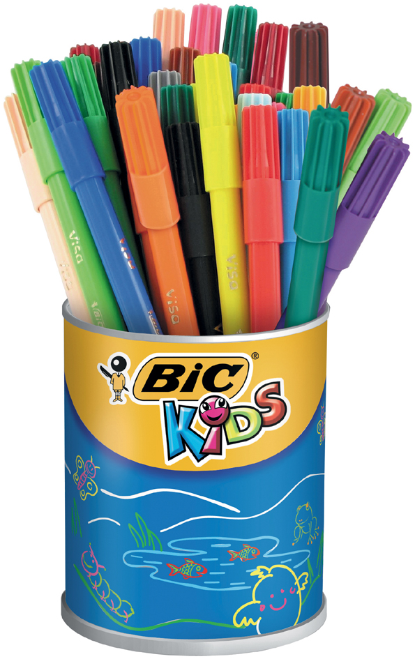 3270220051800 - BIC KIDS Fasermaler Visa 36er Runddose