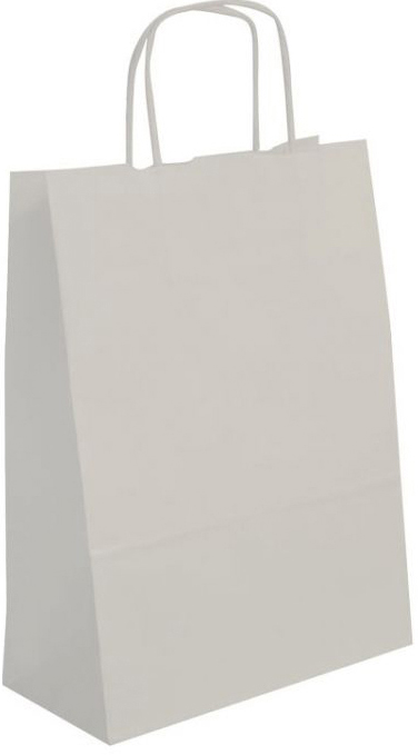 3270241016499 - Papiertragetasche - aus Kraftpapier mittel weiß