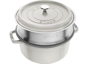 3272340054396 - staub® Cocotte mit Dämpfeinsatz weiß