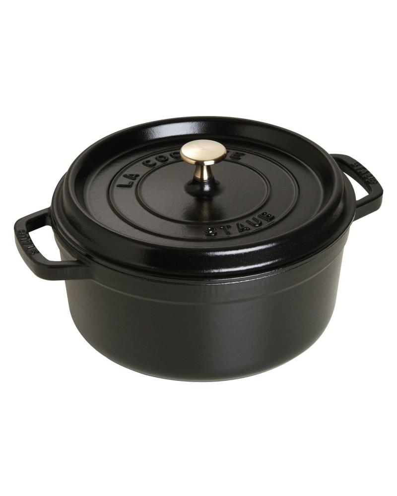 3272341024251 - Bräter STAUB Cocotte Töpfe Gr 38 l + Ø 24 cm + Höhe 153 cm schwarz Bräter Gusseisen rund robust und langlebig Induktion