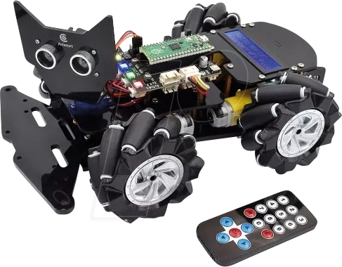 3272496312630 - CAR ADR032 - DIY-Set Omnidirektionaler Auto-Roboter mit Pi Pico