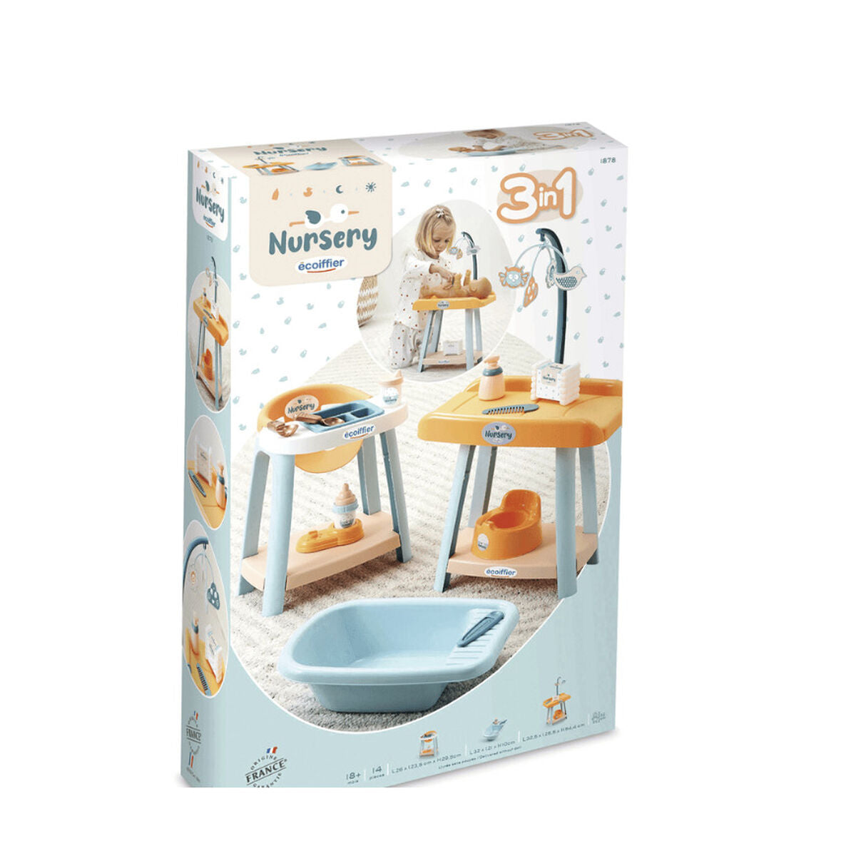 3280250018780 - Badewannenset mit Zubehör für Babypuppe Doctor Poupon 3280250018780 - Badewannenset mit Zubehör für Babypuppe Doctor Poupon