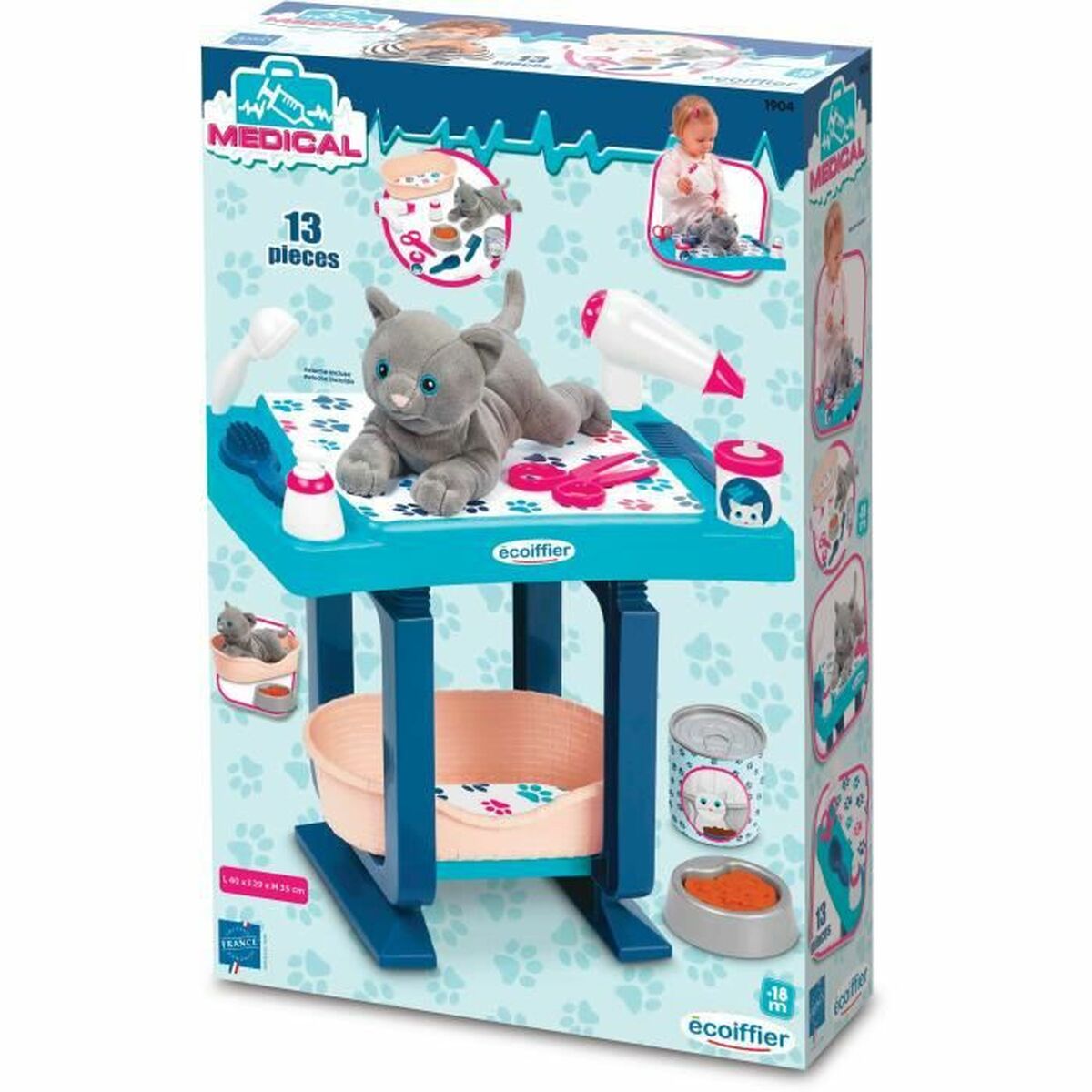 3280250019046 - Spielzeug-Tierarzt-Set 13 Stücke + 18 Monate 3280250019046 - Spielzeug-Tierarzt-Set 13 Stücke + 18 Monate
