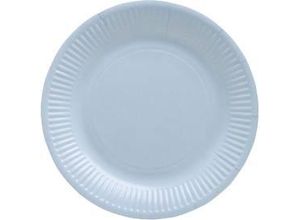 3281510792211 - Pappteller ProNappe besonders stabil fettundurchlässig ohne Kunststoffzusätze Ø 230 x H 30 mm recycelbarer FSC®-Karton himmelblau 20 Stück