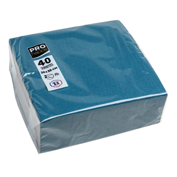3281516238041 - Servietten pazifikblau 2-lagig 380 x 380 cm 3281516238041 40 Stück