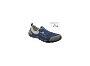 3295249194451 - Delta Plus - Zapatos de seguridad deltaplus de poliester y algodon con plantilla y puntera - color azul marino talla 36