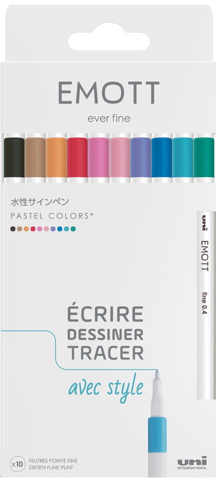 3296280044675 - Fineliner EMOTT 10er Set Pastel Colors