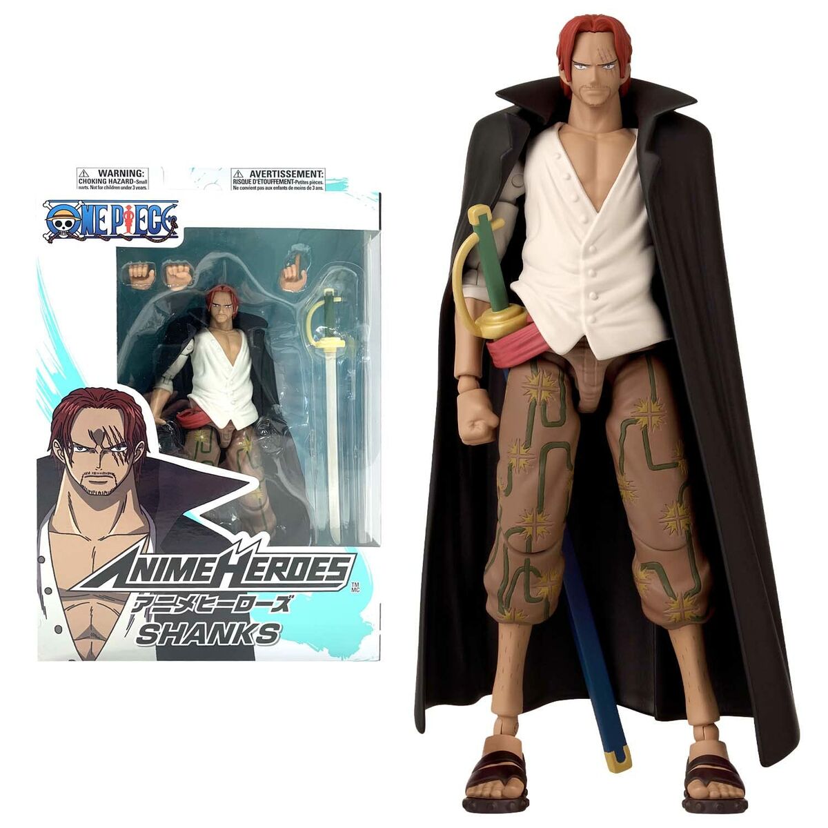 3296580369355 - Actionfiguren Bandai Anime Heroes Shanks 17 cm