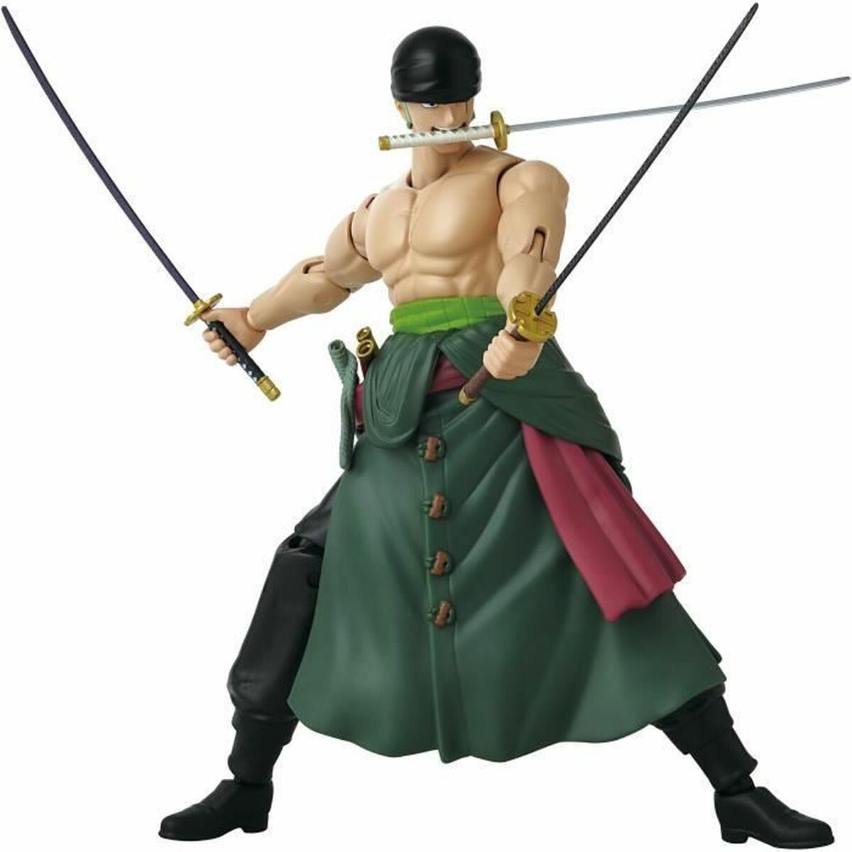 3296580370528 - Figur mit Gelenken Anime Heroes Zoro Style 3 Swords 17 cm