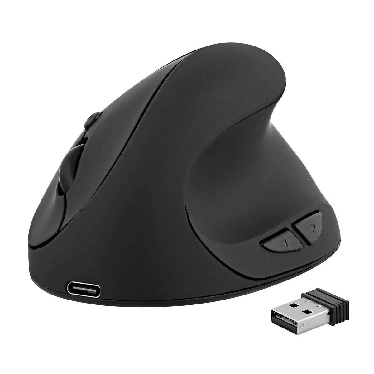 3303170100264 - Ergonomische optische Maus TNB Ergo Line Schwarz 1600 dpi