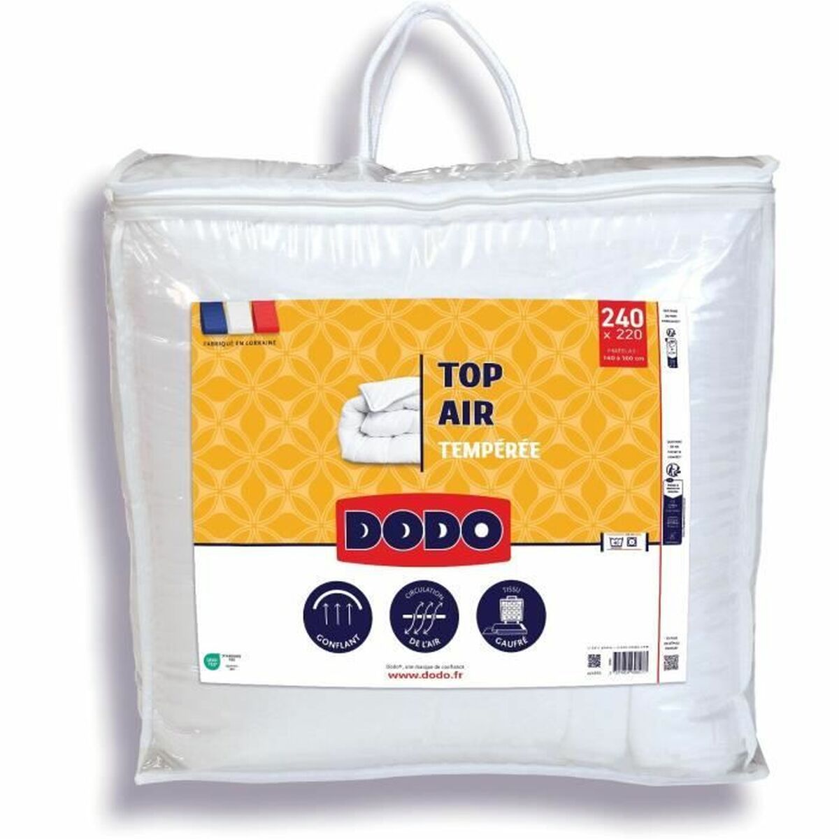 3307419698277 - Bettdecke TOP AIR Weiß 300 g m² 220 x 240 cm 3307419698277 - Bettdecke TOP AIR Weiß 300 g m² 220 x 240 cm